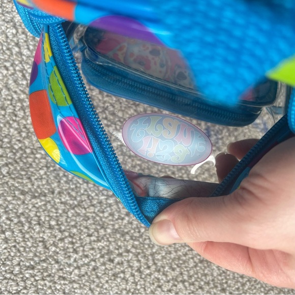 Lisa Frank Spotty Dotty Dalmatian Dog Puppy Clear Mini Backpack Polka Dots FLAWS - Picture 11 of 13